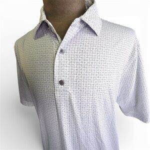 FootJoy Men's XL Geometric Print Golf Polo - The Cliffs Resort Logo
